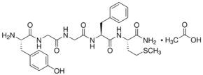 Methionine enkephalinamide acetate salt