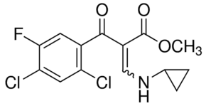 2-(2,4-Dichloro-5-fluorobenzoyl)-3-cyclopropylaminoacrylic acid, methyl ester, mixture of isomers