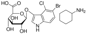 5-Bromo-4-chloro-3-indolyl β-D-glucuronide cyclohexylammonium salt
