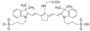 Alkyne cyanine dye 718