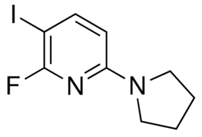 2-Fluoro-3-iodo-6-(pyrrolidin-1-yl)pyridine