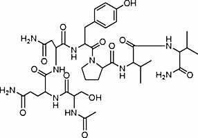 Acetyl-Ser-Gln-Asn-Tyr-Pro-Val-Val amide