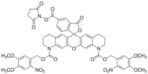 NVOC2-5-carboxy-Q-rhodamine-NHS ester