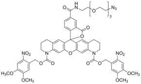 NVOC2-Q-rhodamine-5-PEG3-azide
