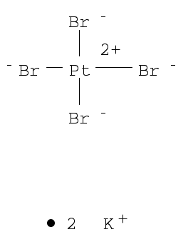 Potassium tetrabromoplatinate(II)