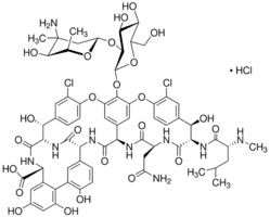 Vancomycin hydrochloride from Streptomyces orientalis