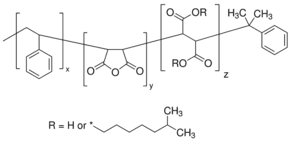 Poly(styrene-co-maleic anhydride), partial isooctyl ester, cumene terminated