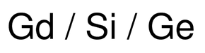 Gadolinium-silicon-germanium alloy