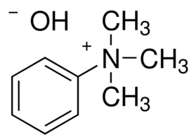 Trimethylphenylammonium hydroxide solution