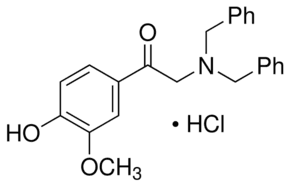 2-(Dibenzylamino)-4′-hydroxy-3′-methoxyacetophenone hydrochloride