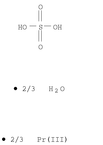 Praseodymium(III) sulfate hydrate