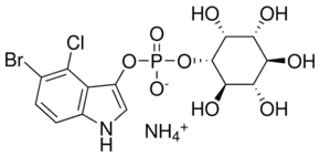 5-Bromo-4-chloro-3-indolyl-myo-inositol 1-phosphate ammonium salt