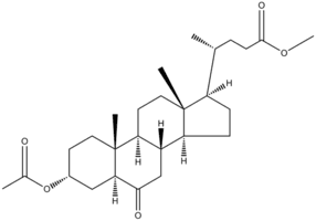 5α-Cholanic acid-3α-ol-6-one 3-acetate methyl ester
