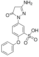 5-(3-Amino-5-oxo-2-pyrazolin-1-yl)-2-phenoxybenzenesulfonic acid
