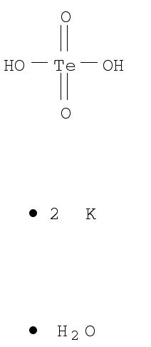 Potassium tellurate hydrate