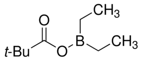 Trimethylacetic acid, anhydride with diethylborinic acid