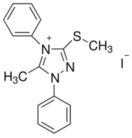 5-Methyl-3-(methylthio)-1,4-diphenyl-1H-1,2,4-triazolium iodide