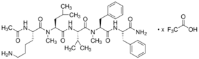 Ac-Lys-(Me)Leu-Val-(Me)Phe-Phe-NH2 trifluoroacetate salt