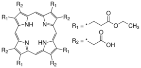 Uroporphyrin I ethyl ester from bovine porphyric urine