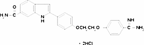 p-Amidinophenyl p-(6-amidino-2-indolyl)phenyl ether dihydrochloride