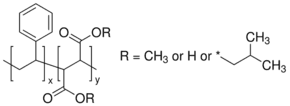 Poly(styrene-co-maleic acid), partial isobutyl/methyl mixed ester