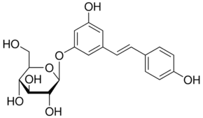 3,4′-5-Trihydroxystilbene-3-β-D-glucopyranoside
