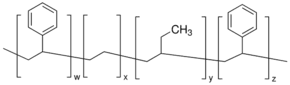 Polystyrene-block-poly(ethylene-ran-butylene)-block-polystyrene