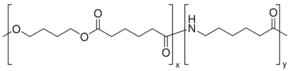Poly(1,4-butylene adipate-co-polycaprolactam)