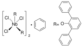 Bis(2,6-diphenylphenoxy)niobium(V) chloride, benzene complex (2:1)