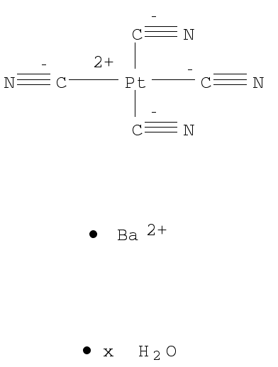 Barium tetracyanoplatinate(II) hydrate