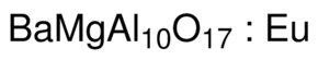 Barium magnesium aluminate, europium doped