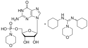 Guanosine 5′-monophosphomorpholidate 4-morpholine-N,N′-dicyclohexylcarboxamidine salt
