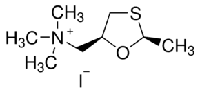cis-2-Methyl-5-trimethylammoniummethyl-1,3-oxathiolane iodide