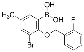 3-Bromo-2-(2′-fluorobenzyloxy)-5-methylphenylboronic acid