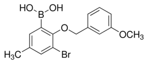3-Bromo-5-methyl-2-(3′-methoxybenzyloxy)phenylboronic acid