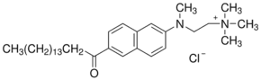 6-Hexadecanoyl-2-(((2-(trimethylammonium)ethyl)methyl) amino)naphthalene chloride