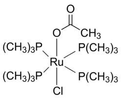 Chlorotetrakis(trimethylphosphine)ruthenium(II) acetate