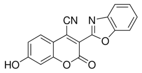 3-(2-Benzoxazolyl)-4-cyanoumbelliferone